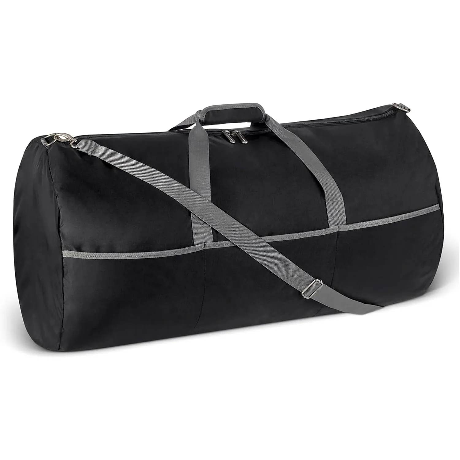 Amazon Essentials 82,3cm extra große faltbare Nylon-Reisetasche für Reisen/Aufbewahrung mit Reißverschlusstaschen, 150l…