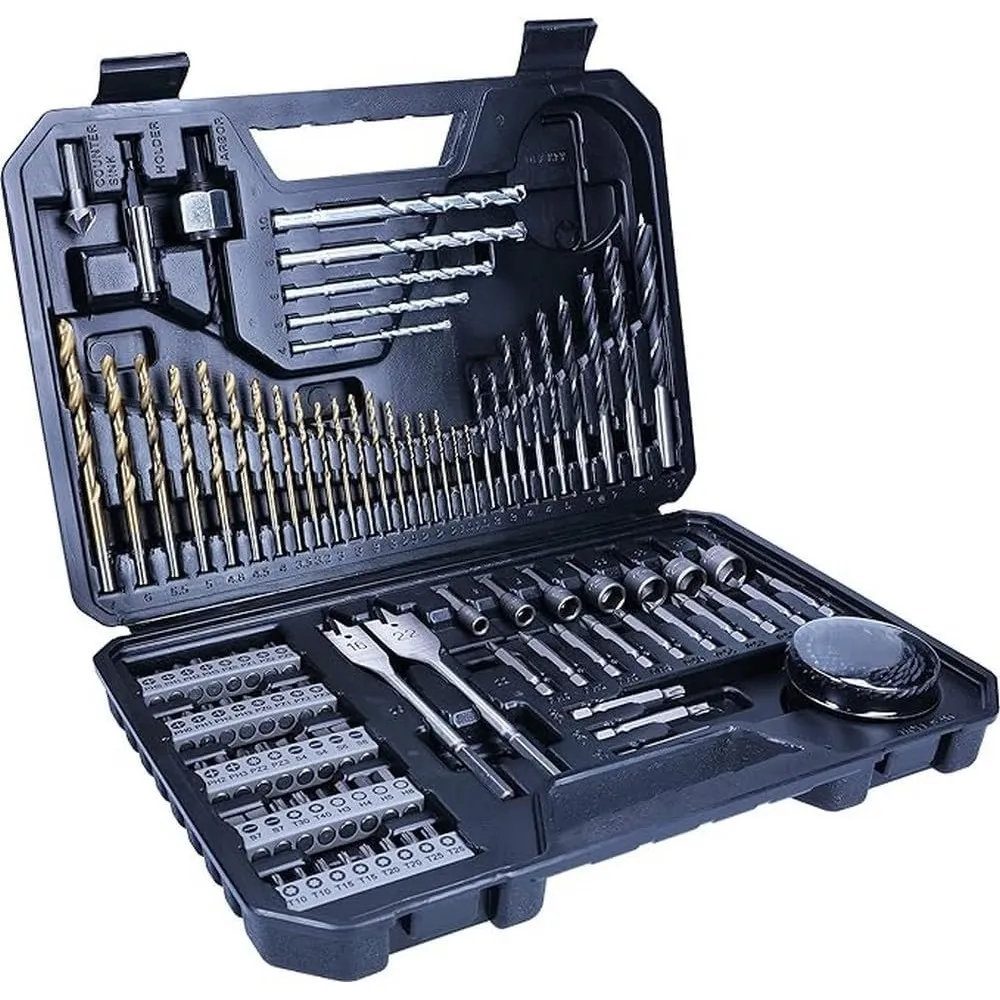 Bosch 103tlg. Bohrer- und Bit Set V-Line Titanium Box (für Holz, Stein und Metall, Zubehör Bohr- und Schraubwerkzeuge)