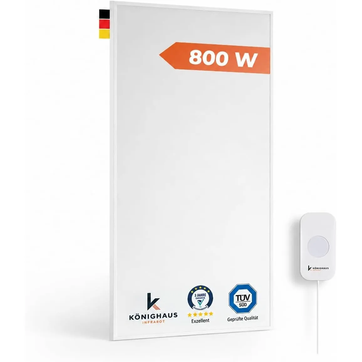 Könighaus Infrarotheizung 800 Watt - Smart App