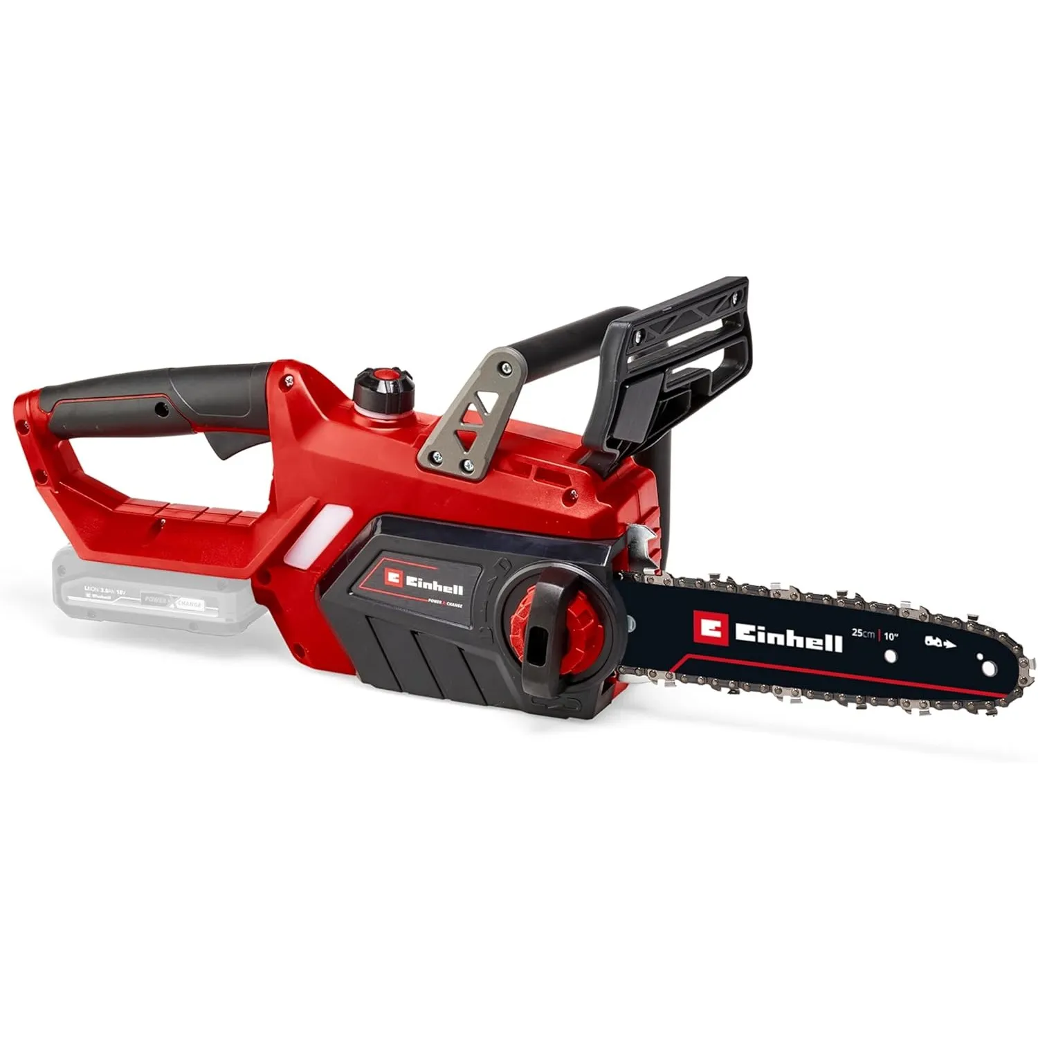 Einhell Akku-Kettensäge GE-LC 18/25 Li-Solo | PXC | 18 V | bis 1,5 PS/1,1 kW | 23 cm Schnittlänge | 4,5 m/s Kettengesch…