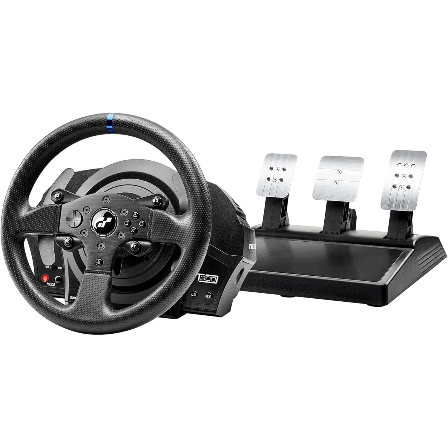 Thrustmaster T300 RS GT Edition – 1080° Force Feedback Rennlenkrad mit abnehmbarem/wechselbarem Lenkrad & 3-Pedalset – …