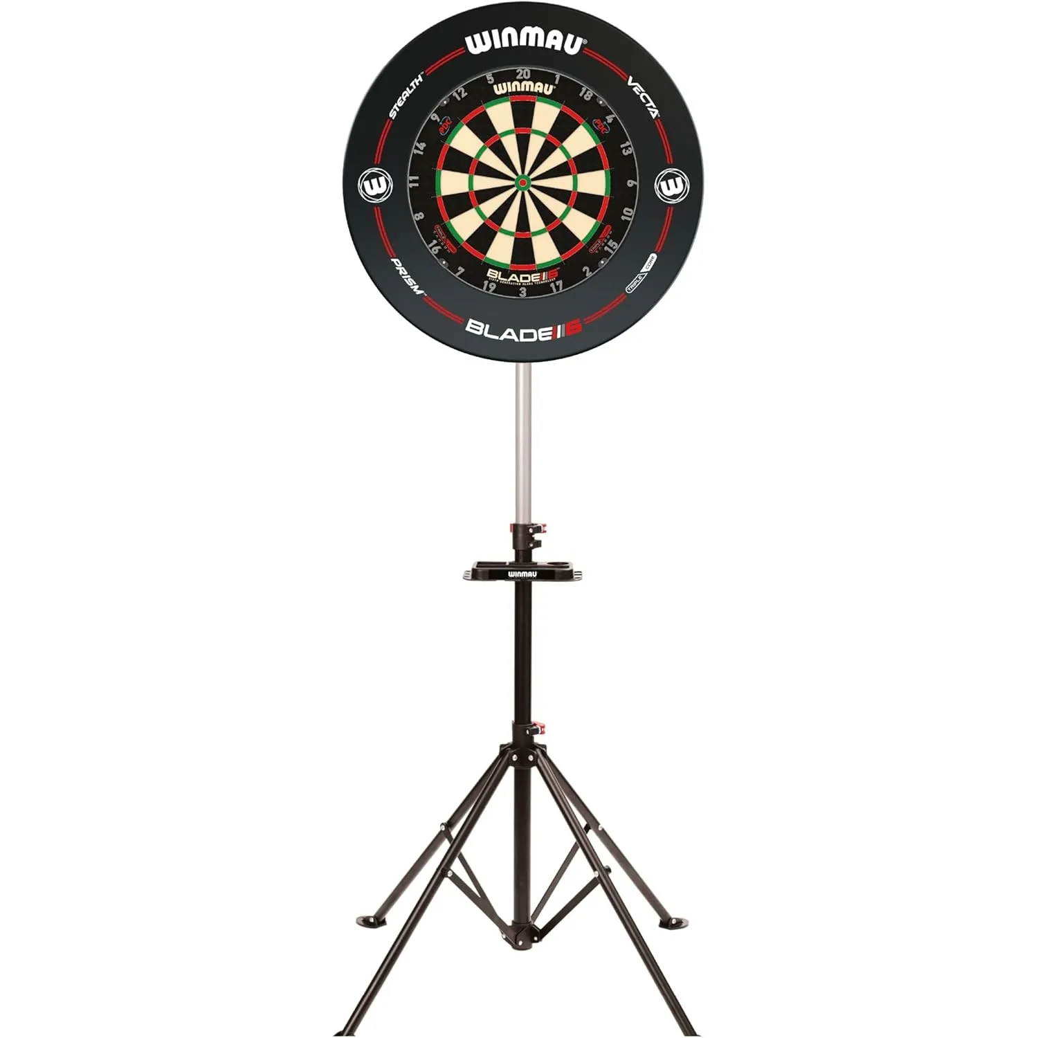 WINMAU Xtreme Dartscheibe-dartständer 2.0 - Tragbar, verstellbar und freistehend - Dartboard-Montagesystem im Stativdes…