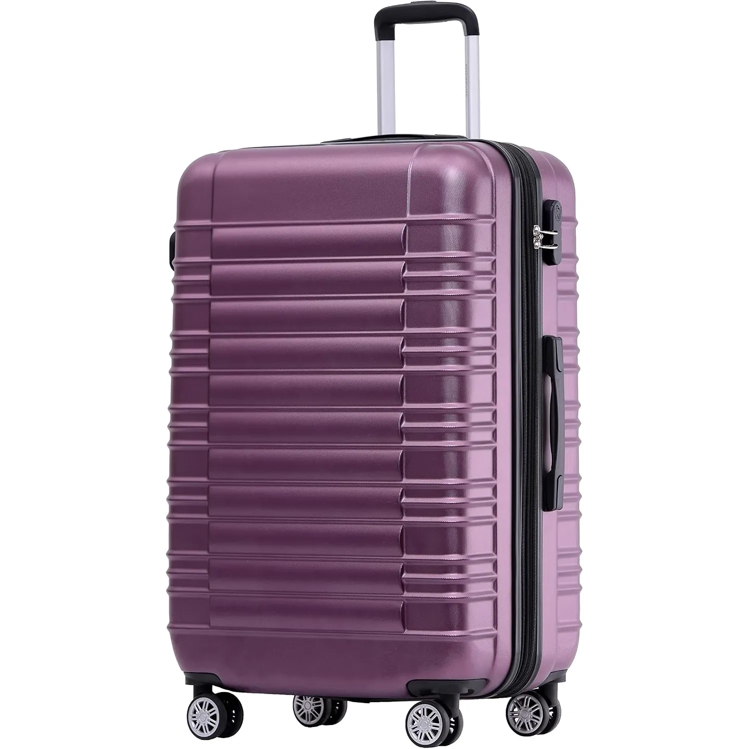 BEIBYE Reisekoffer 2088 Hartschalekoffer Gepäck Koffer Trolley Bordcase Handgepäck M in 14 Farben (Lila)