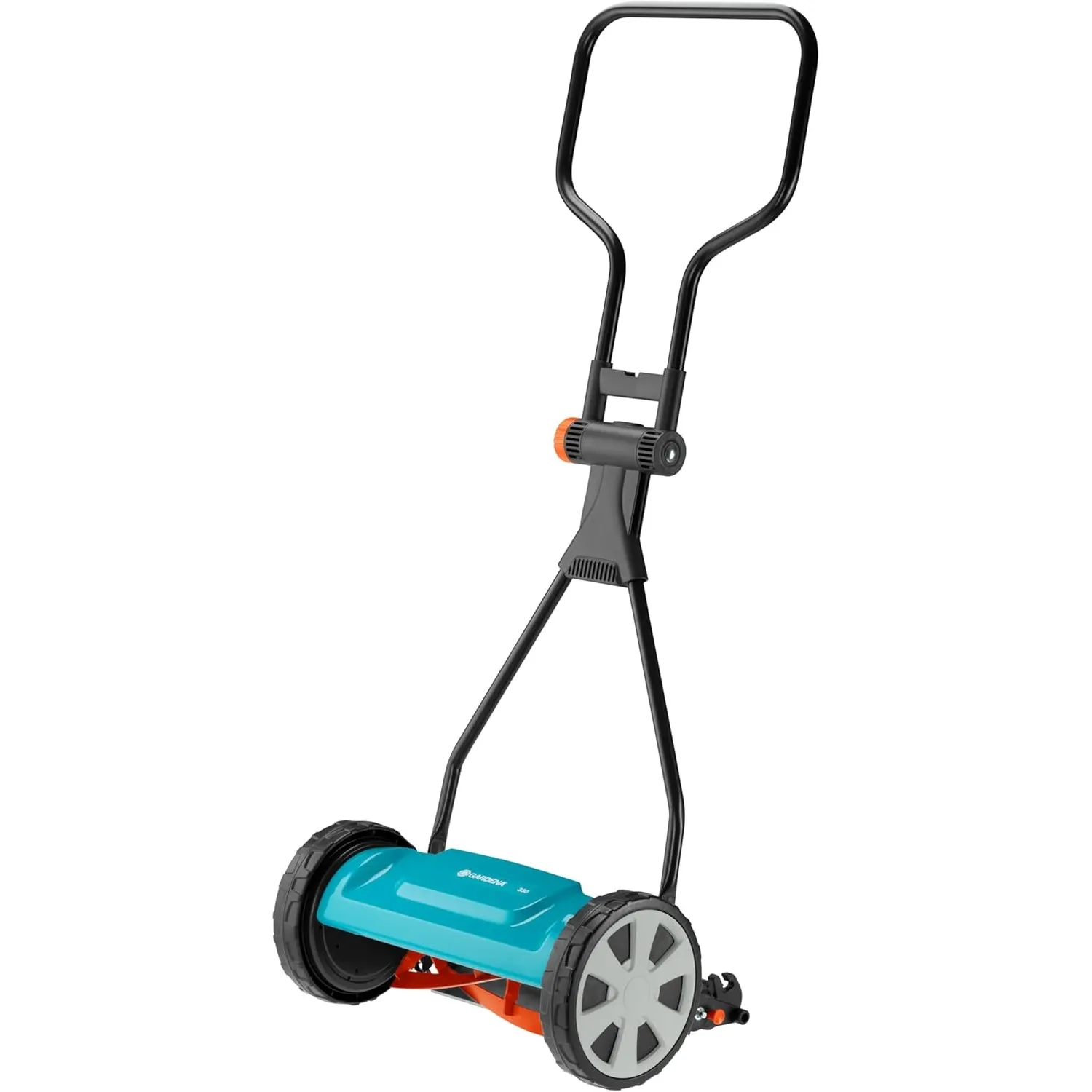 Gardena Classic Spindelmäher 330: Handrasenmäher mit 33cm Arbeitsbreite für bis zu 150 m² Rasenfläche, Messerwalze aus …