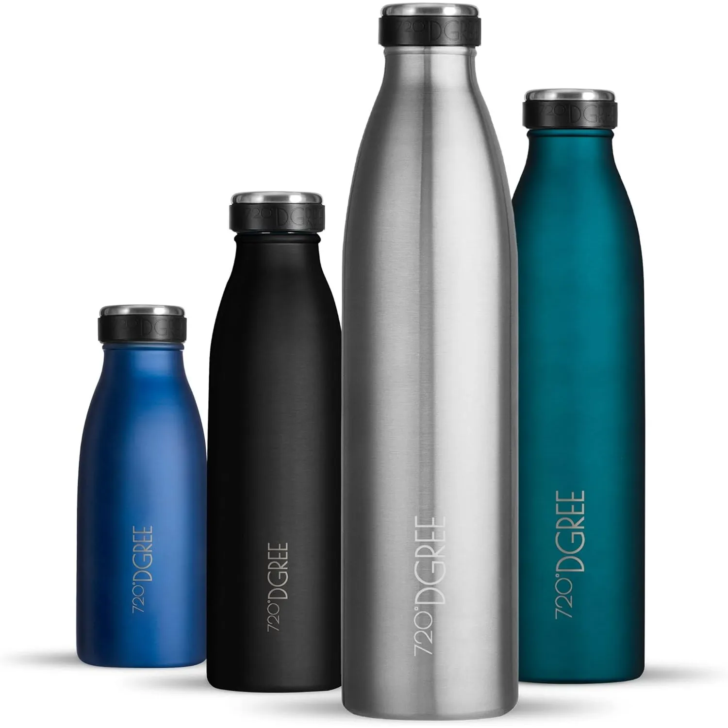 720°DGREE Edelstahl Trinkflasche “milkyBottle” - 750ml - BPA-Frei, Auslaufsicher, Kohlensäure geeignet - Thermosflasche…