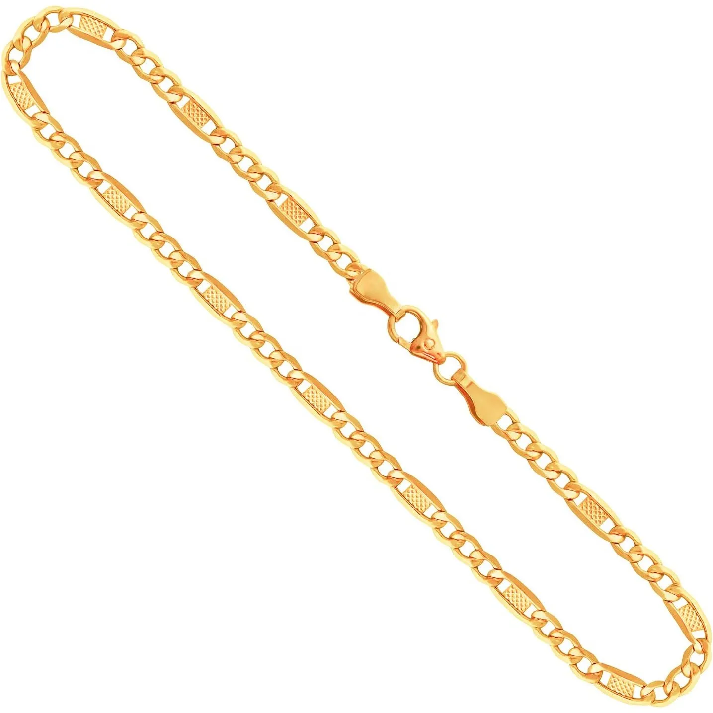 EDELIND Goldkette Herren Damen 333 585 375 Echtgold - Fantasiekette 3.5 mm