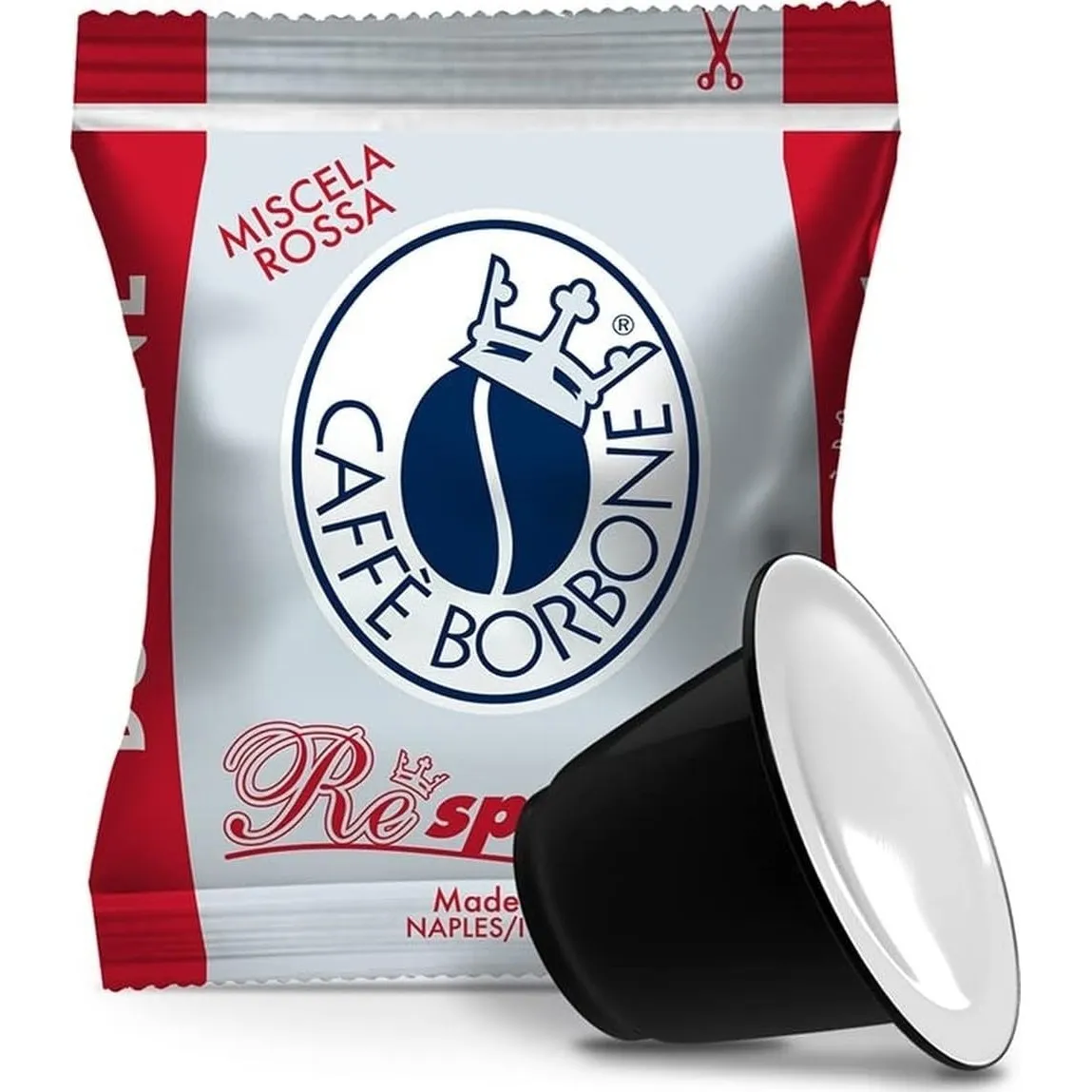 Caffè Borbone Respresso, Rote Kaffeemischung - 100 Kapseln - Kompatibel mit Nespresso®* Haushalts-Espressomaschinen