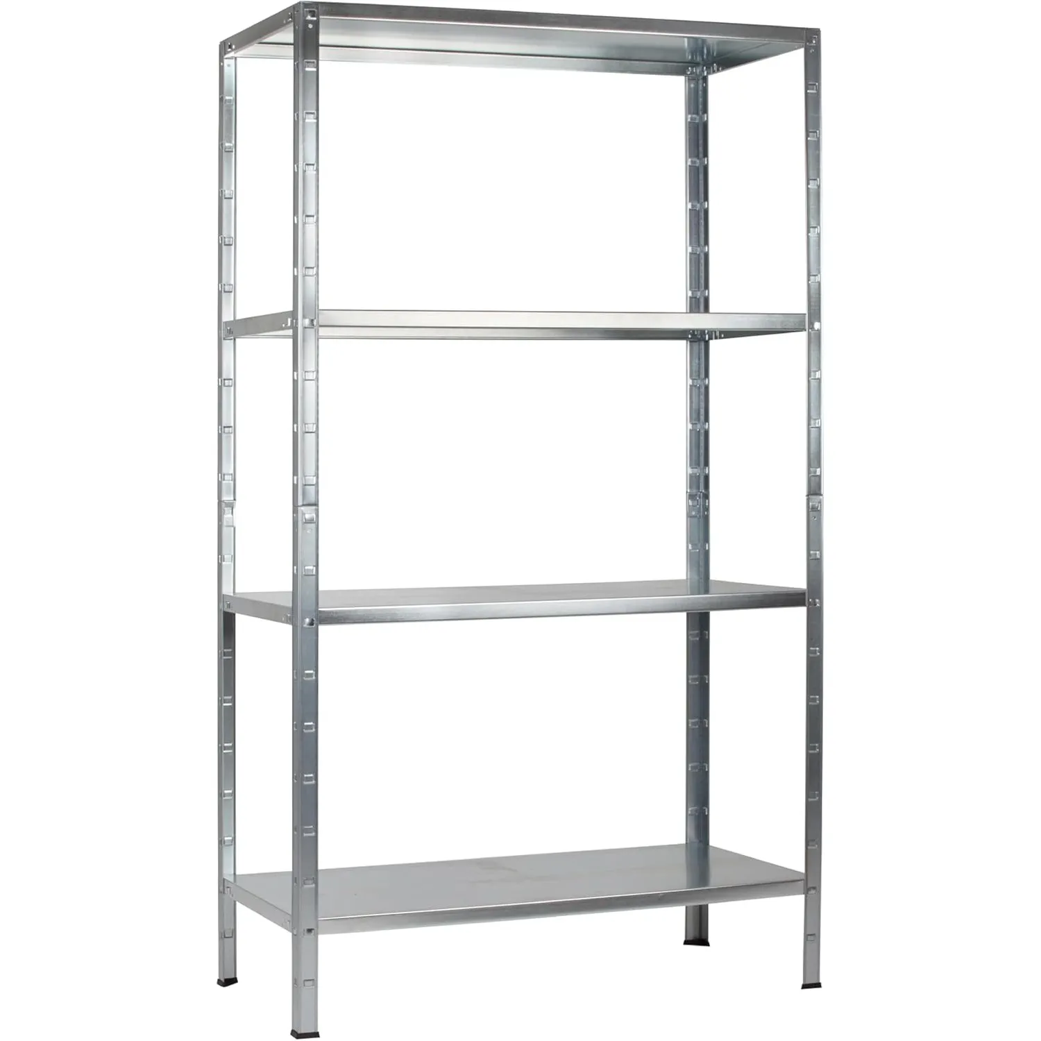SCHULTE Regalwelt Steckregal mit 4 PowerMAX Fachböden, 65 kg Tragkraft, 180x90x40 cm (HxBxT), verzinkt (Lagerregal, Wer…