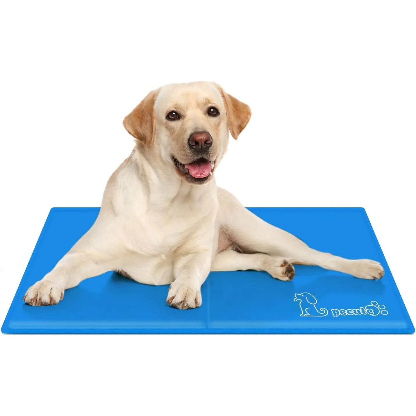 Pecute Kühlmatte für Hunde, langlebiger, Upgrade, Oxford-Stoff + PVC, Dicke 0,4 mm, automatische Kühlmatte für Haustiere
