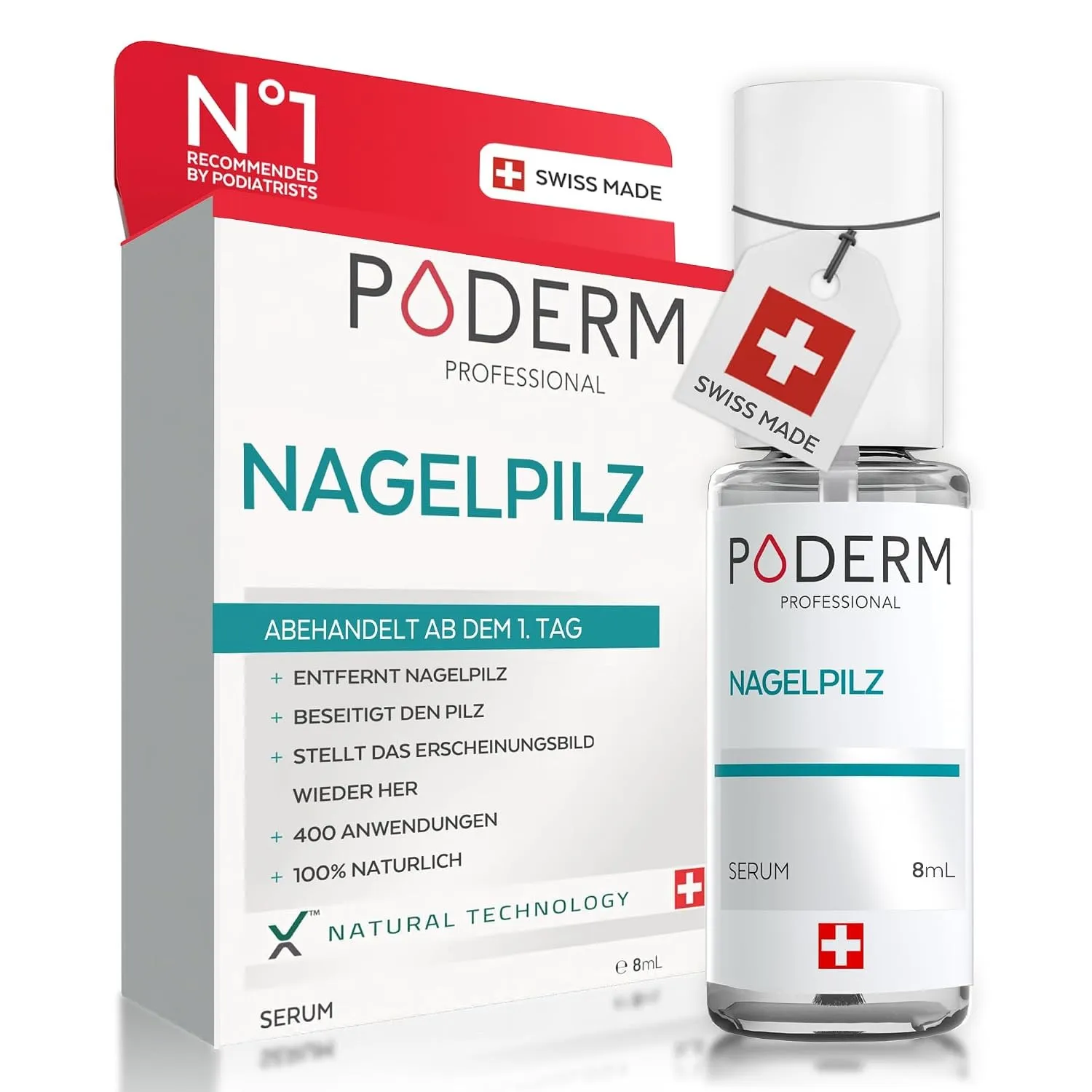 PODERM - NAGELPILZ BEHANDLUNG | Professionelle Pflege für Fuß & Hand | Einfach & schnell | Swiss Made
