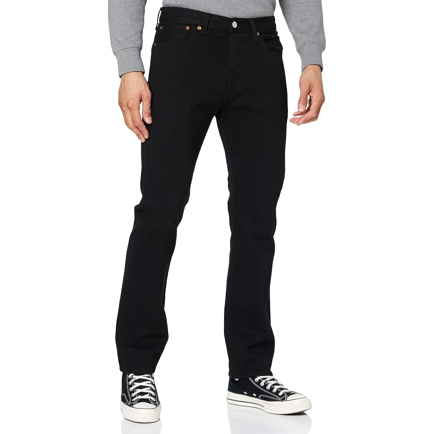 Levi's Herren Jeanshose 501 Original mit Knopfleiste, Straight Fit