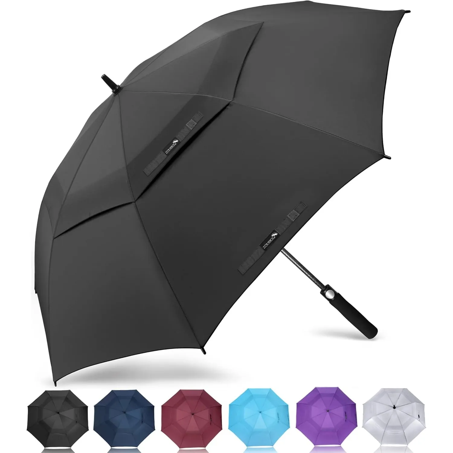 ZOMAKE Regenschirm Groß Sturmfest XL/XXL - Großer Golf-Regenschirm, Windsicher & Stabil, Automatik Großer Schirm, Herre…