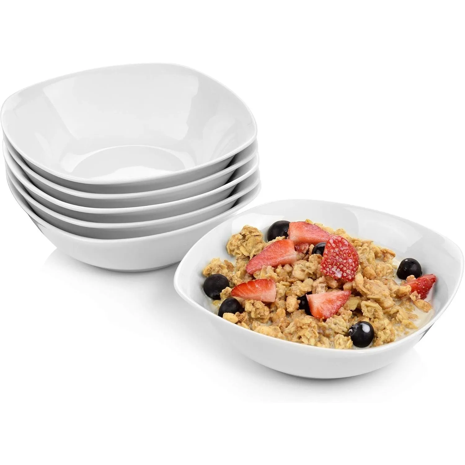 Sänger Müslischalen Bilgola in Weiß, 6-teiliges Müslischalen Set