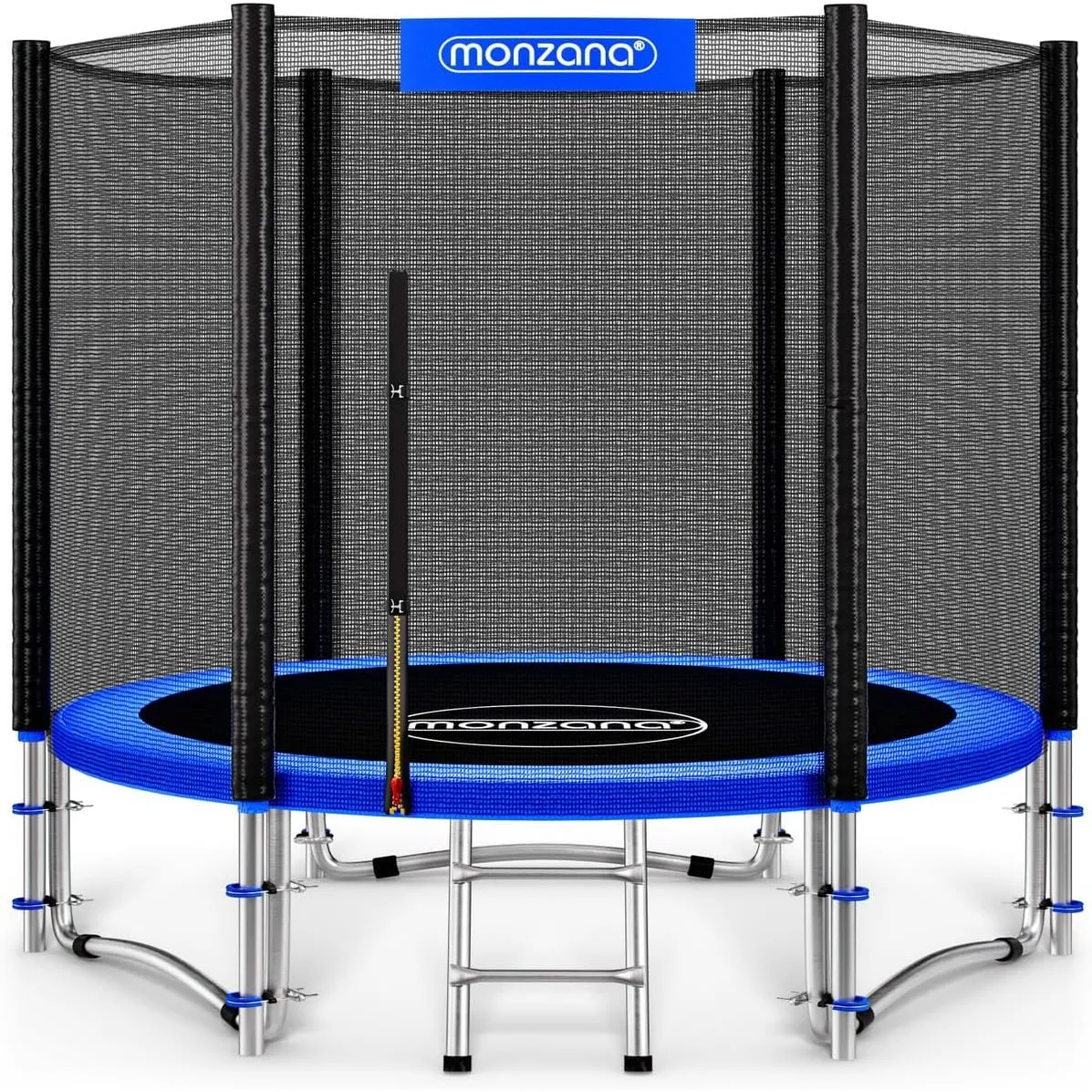 Monzana® Trampolin Ø 183/244/305/366/427 cm TÜV SÜD GS Zertifiziert Komplettset inkl. Sicherheitsnetz Leiter Randabdeck…