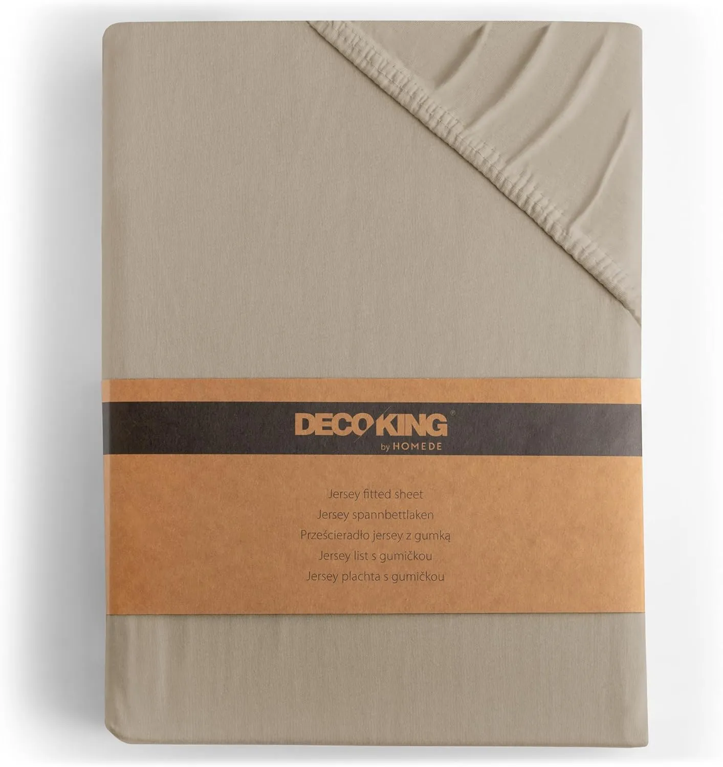 DecoKing Spannbettlaken 80x200 90x200 cm 100% gekämmte Baumwolle Cappuccino Spannbetttücher Jersey Boxspringbett Amber …