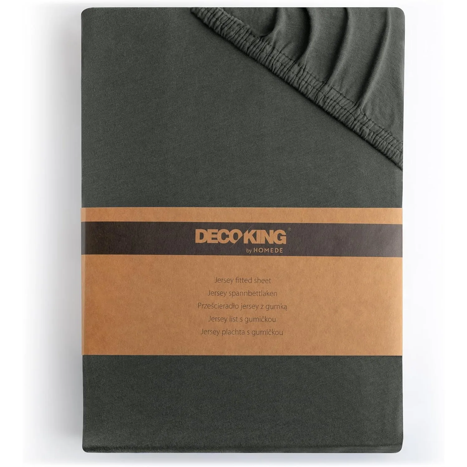 DecoKing Spannbettlaken 200x200 200x220 cm 100% gekämmte Baumwolle Anthrazit Grau Spannbetttücher Jersey Boxspringbett …