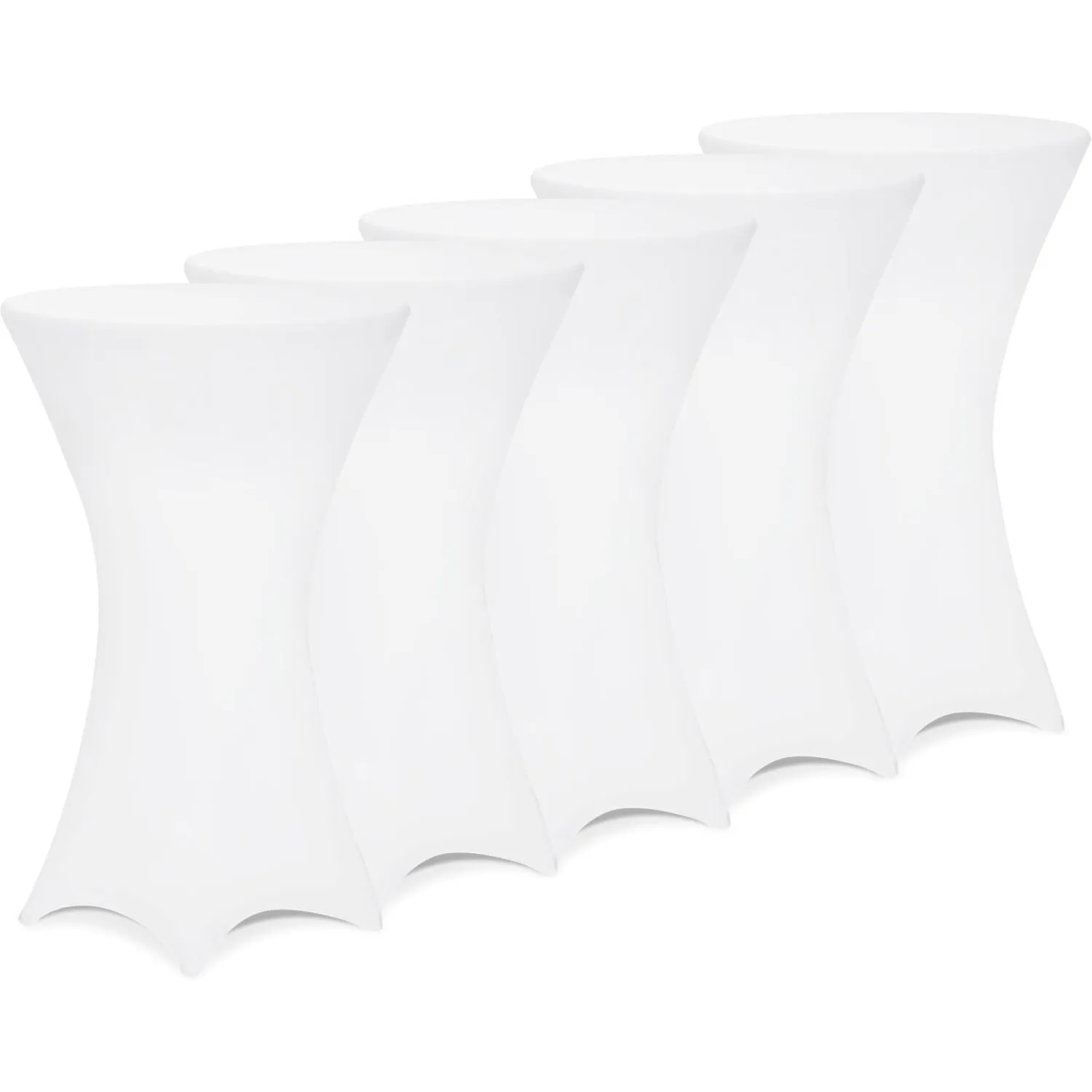 DETEX 5X Stehtischhussen 70-75cm Weiß