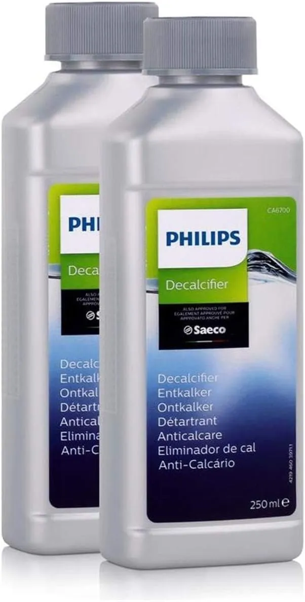 Philips Universal Flüssigentkalker für Kaffeevollautomaten – 0,5 l Flasche, 2 Anwendungen, Entfernt Kalk, Verbessert Ka…