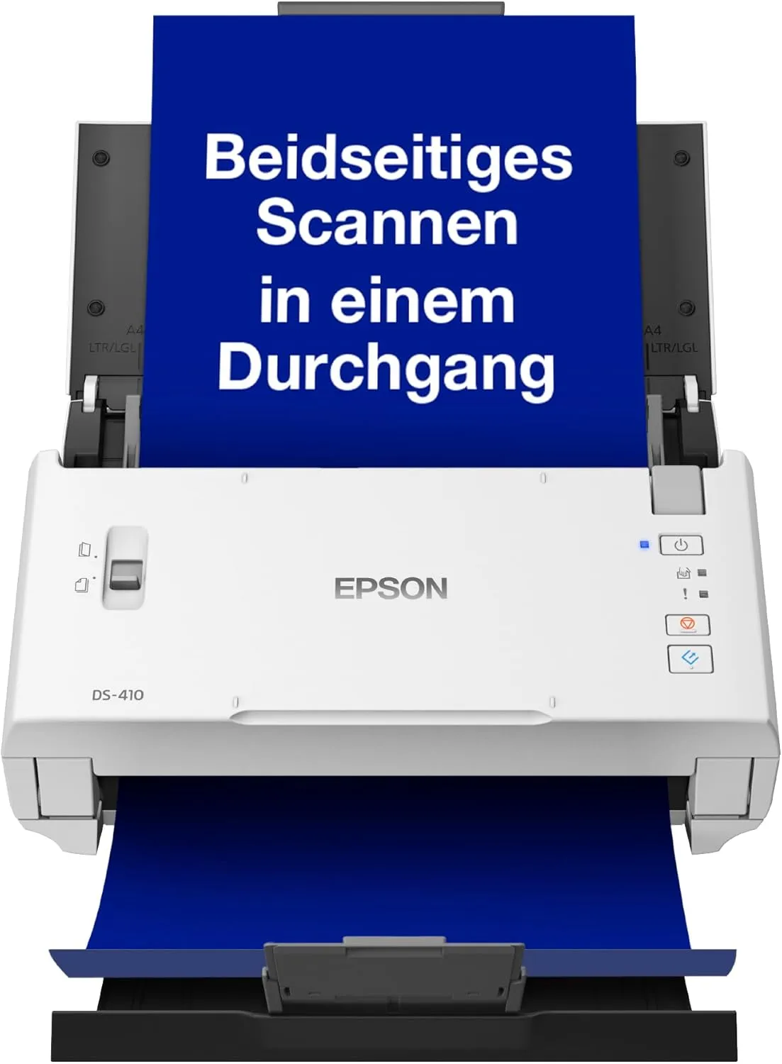 Epson WorkForce DS-410 Dokumentenscanner (Scanner, DIN A4, beidseitiges Scannen in einem Durchgang, 600dpi, USB 2.0)