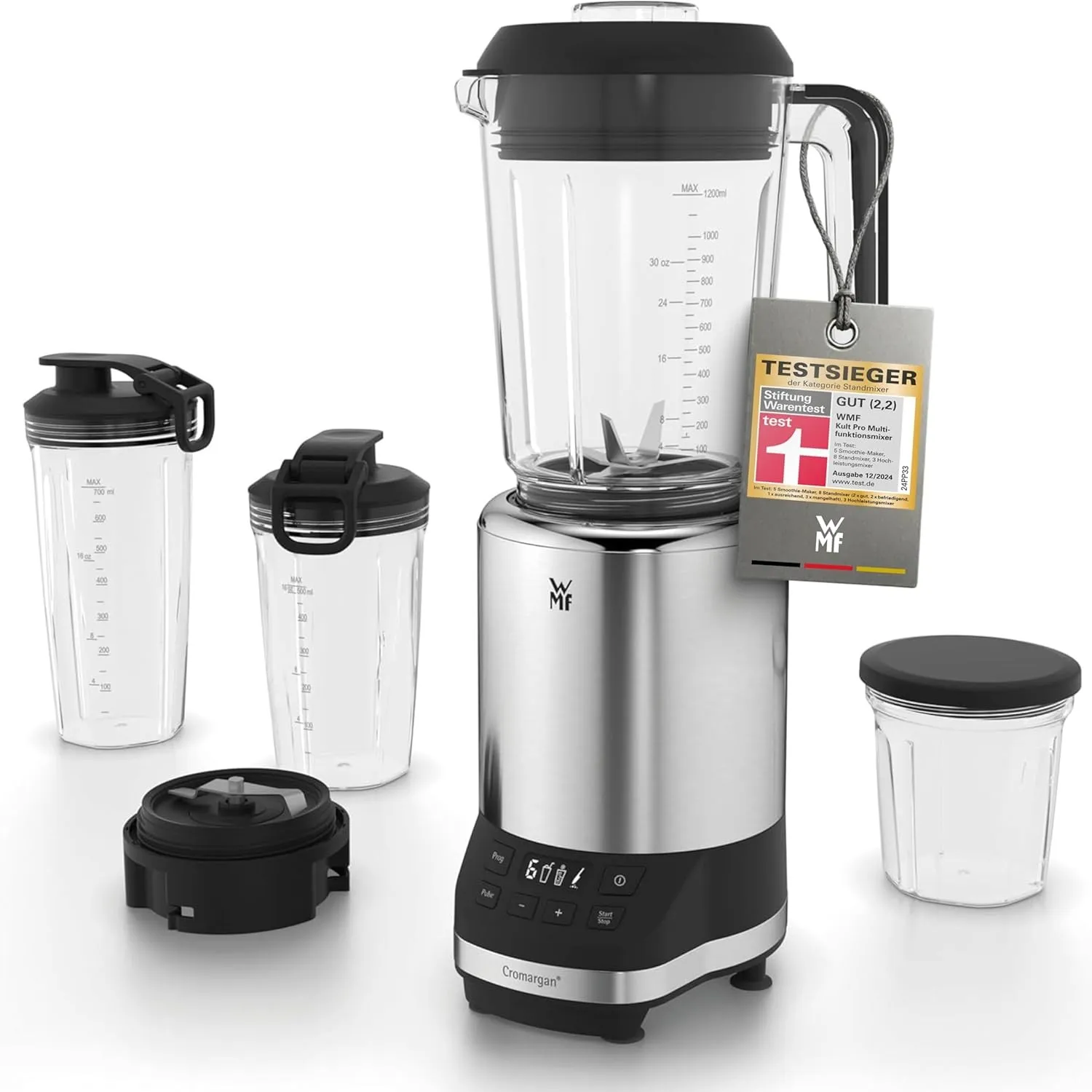 WMF Kult Pro Multifunktionsmixer Hochleistungsmixer, 30.000 U/min, Smoothie Maker, Standmixer, Ice-Crush Funktion, 4 Mi…