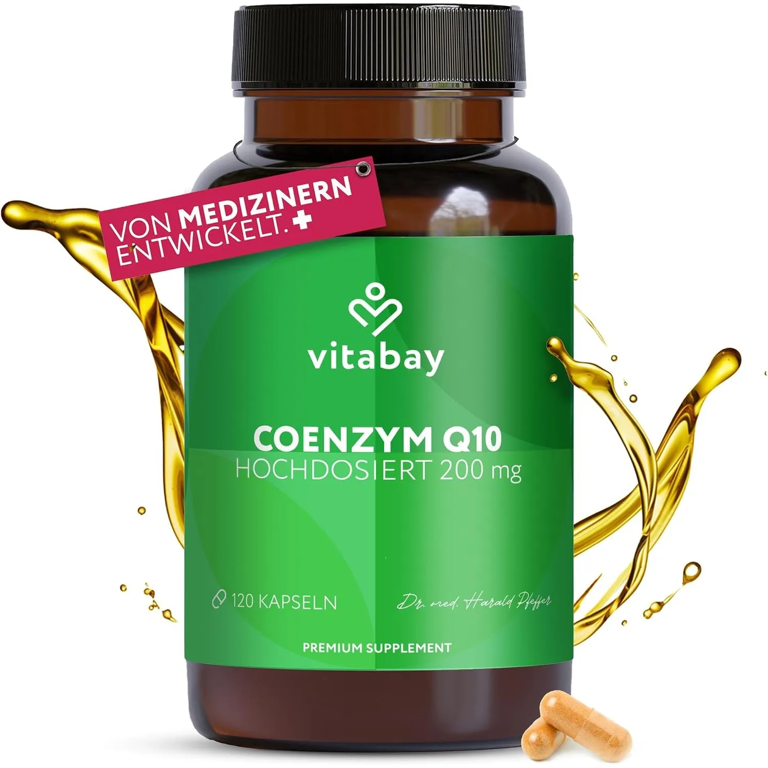 Vitabay Coenzym Q10 Ubiquinon 200 mg – 120 vegane Kapseln – hochdosiert
