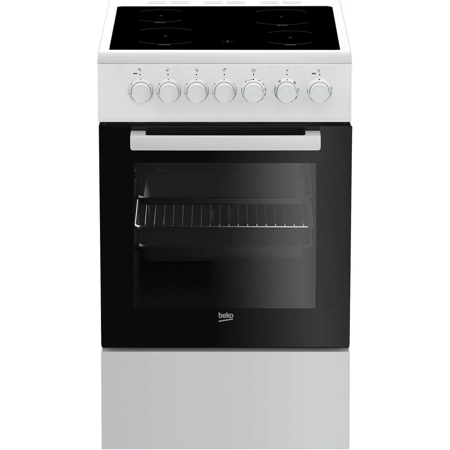 Beko FSM57100GW Herd (Elektro/Freistehend) / 50 cm/Restwärmeanzeige/schwarz