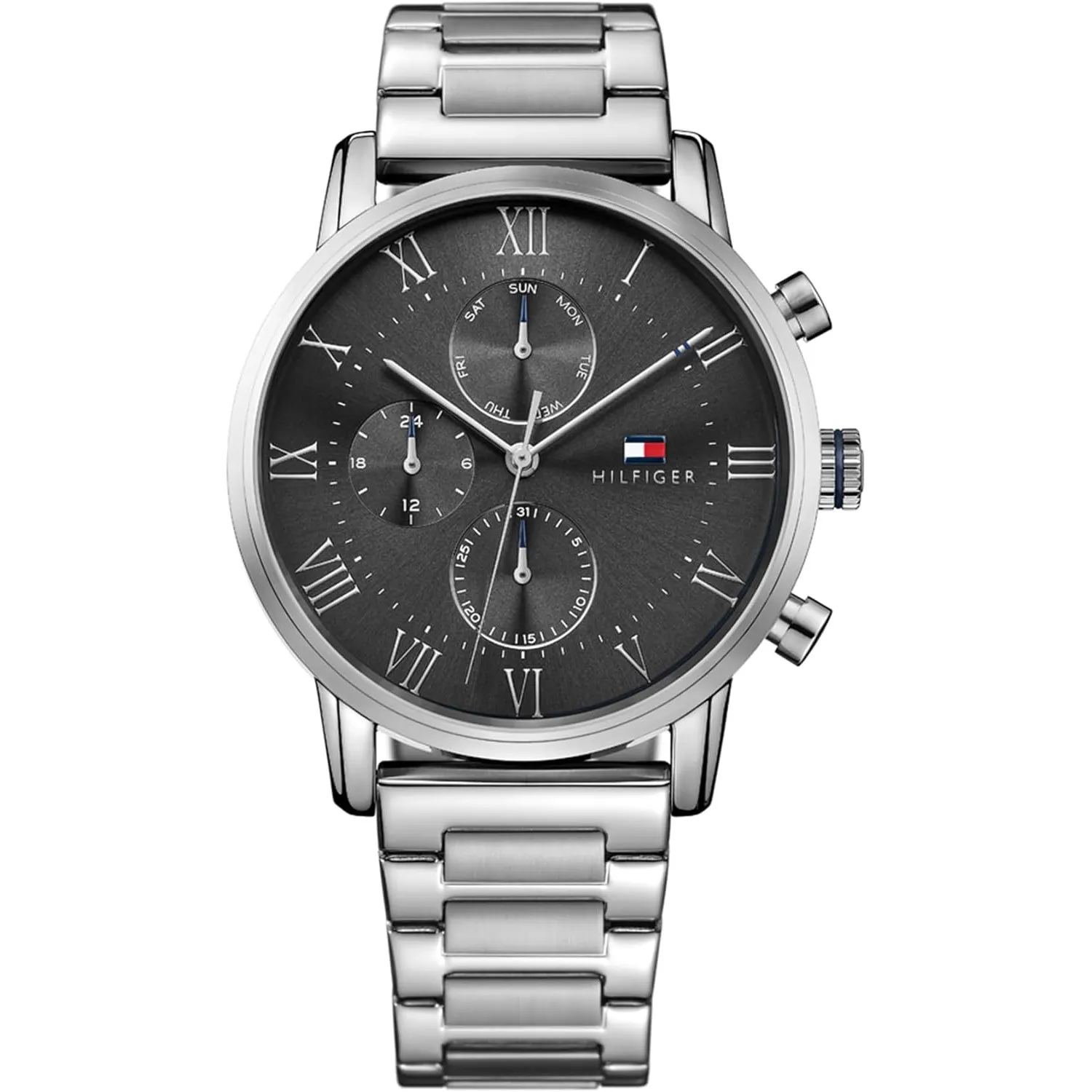 Tommy Hilfiger Multi Zifferblatt Quarz Uhr für Herren mit Edelstahlarmband oder Lederarmband