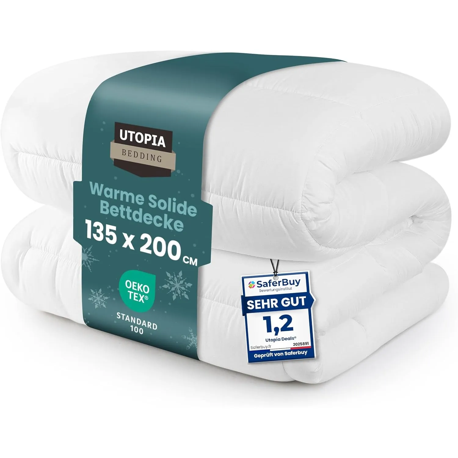 4 Jahreszeiten Bettdecke, Quilted Steppdecke, Ultra Plüsh Hypoallergen, Silikon Faserfüllung, Premium Steppdecke Von Ut…