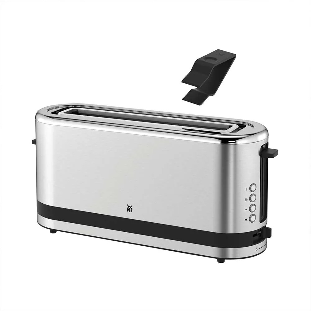 WMF Küchenminis Toaster Langschlitz mit Brötchenaufsatz, 2 Scheiben, XXL, Bagel-Funktion, Langschlitztoaster mit 7 Bräu…