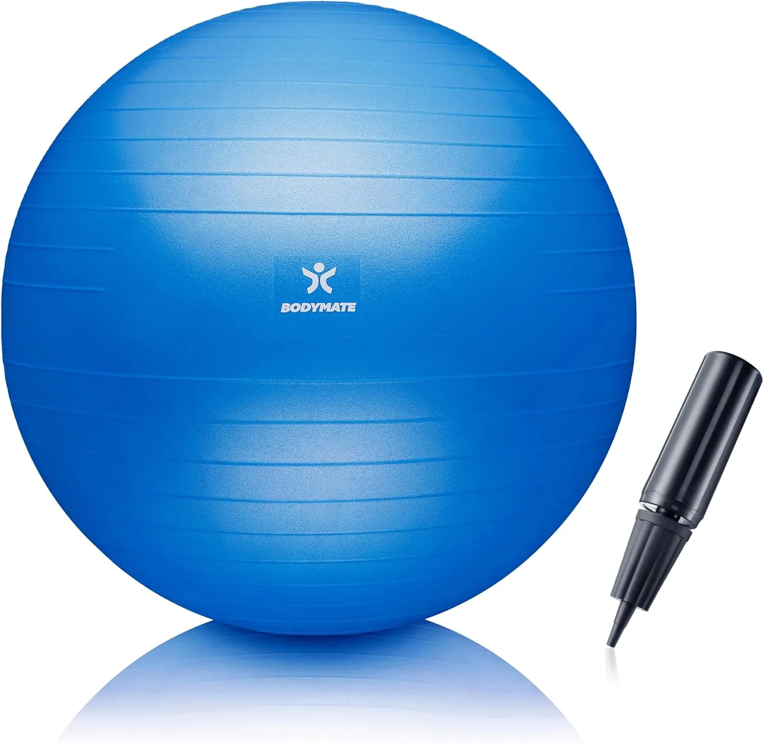 BODYMATE Gymnastic Ball, Sitting Ball, Training Ball, with E-Book, Includes Air Pump, Ball for Fitness, Yoga, Gymnastic…