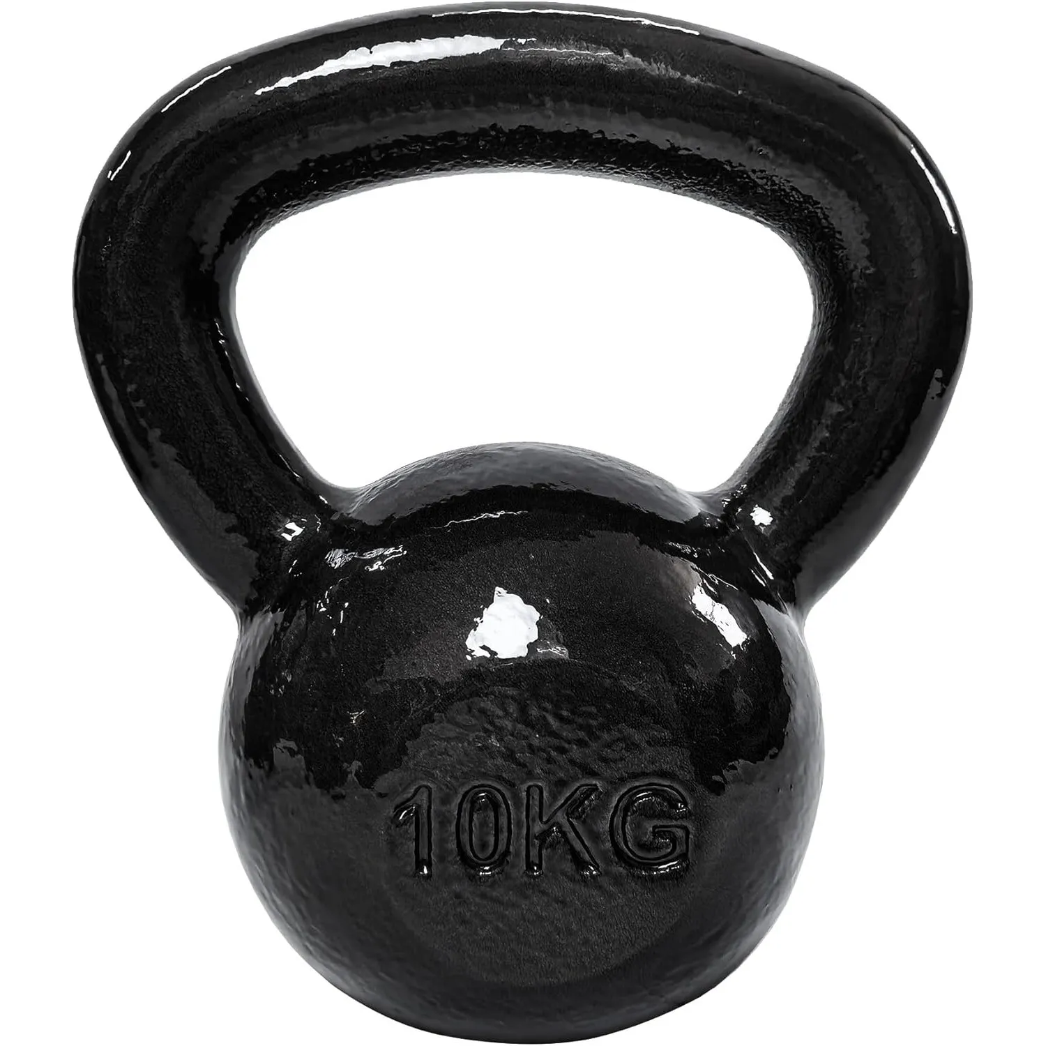 Amazon Basics Kettlebell - Gusseisen Widerstandstraining Gewicht mit Texturiertem Breitem Griff - Lackierte Oberfläche …