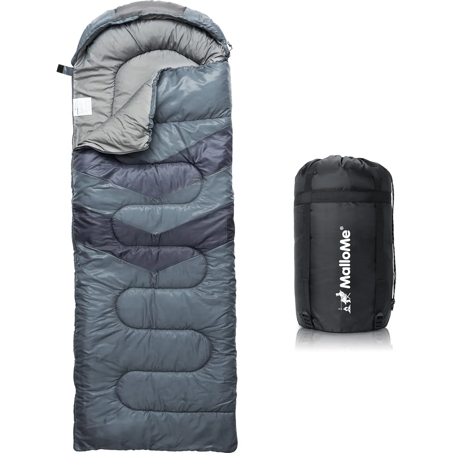MalloMe Schlafsack für Erwachsene und Kinder, Winter, Sommer, Frühling, Herbst – Daunen für 1 Person – wasserdicht, Sch…