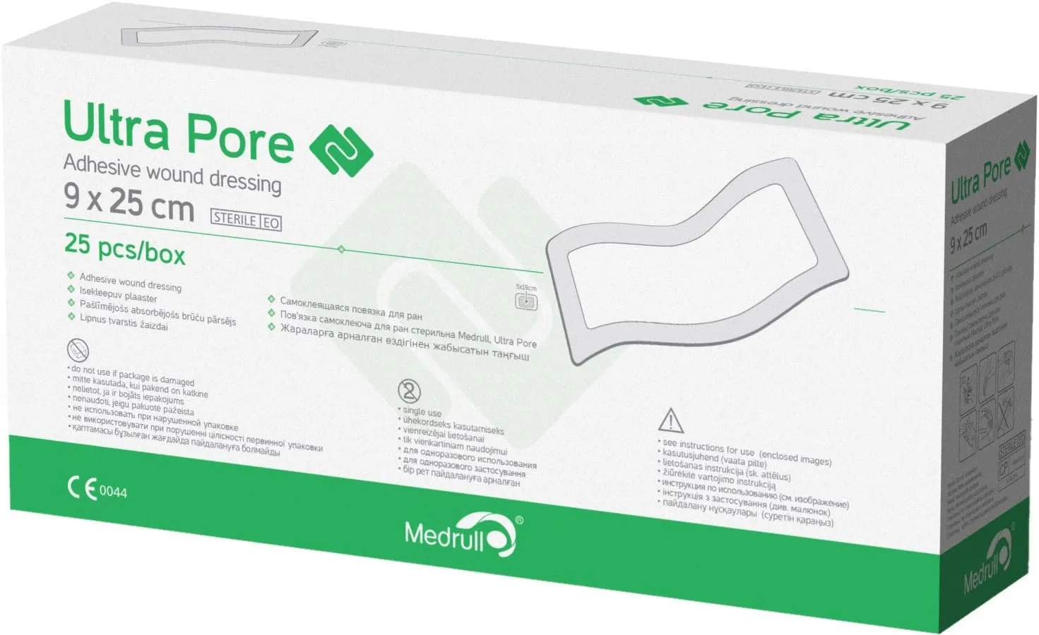 Medrull Steriler Wundverband 9 x 25 cmUltra Pore Sterile Wundpflaster - Starke Klebekraft - Schützt bei Schnittwunden &…