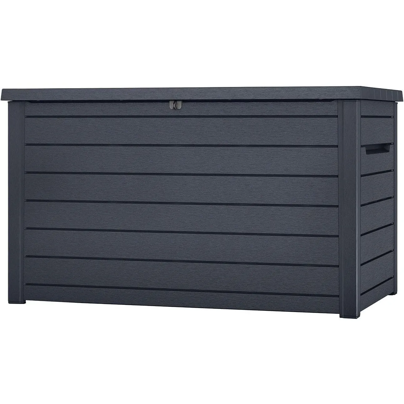 Koll Living Auflagenbox/Kissenbox Goliath XXL 870 Liter Farbe : Graphit l 100% Wasserdicht l mit Belüftung dadurch kein…