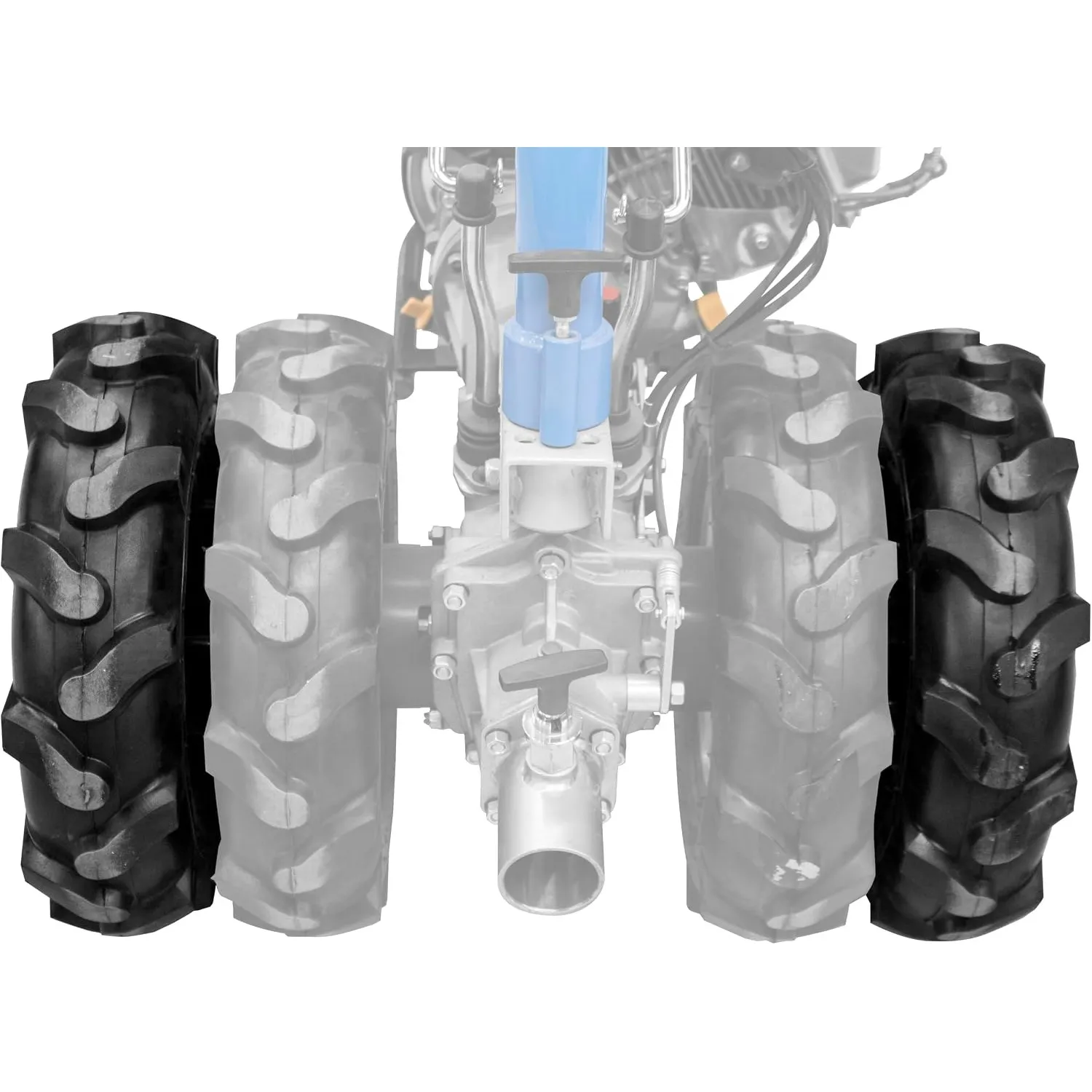 Güde 95182 Satz Räder Doppelbereifung GDB 62 (2 Räder 4.00-8, 2 Adapter, Passend zu: 95180 und 95187 Motoreinachser),Bl…