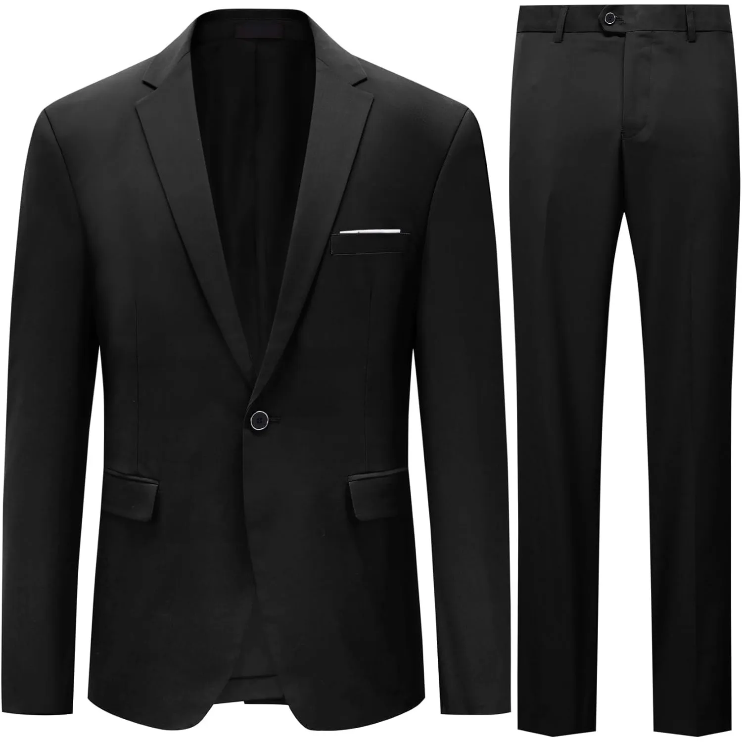 Allthemen Anzug Herren Anzüge Slim Fit 2 Teilig Business Herrenanzug Sakko Hose