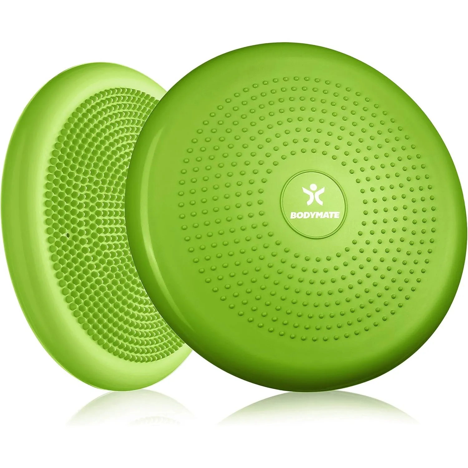 BODYMATE Balance Kissen mit Pumpe, Ø 34 cm | Propriozeptives Kissen, instabiles Kissen, aufblasbares Kissen | Rumpftrai…