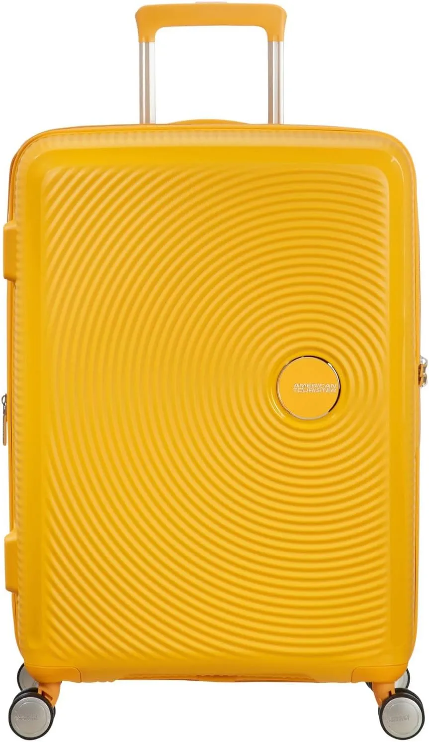 American Tourister Soundbox - Spinner M Erweiterbar Koffer, 67 cm, 71.5/81 L, Gelb (Golden Yellow)