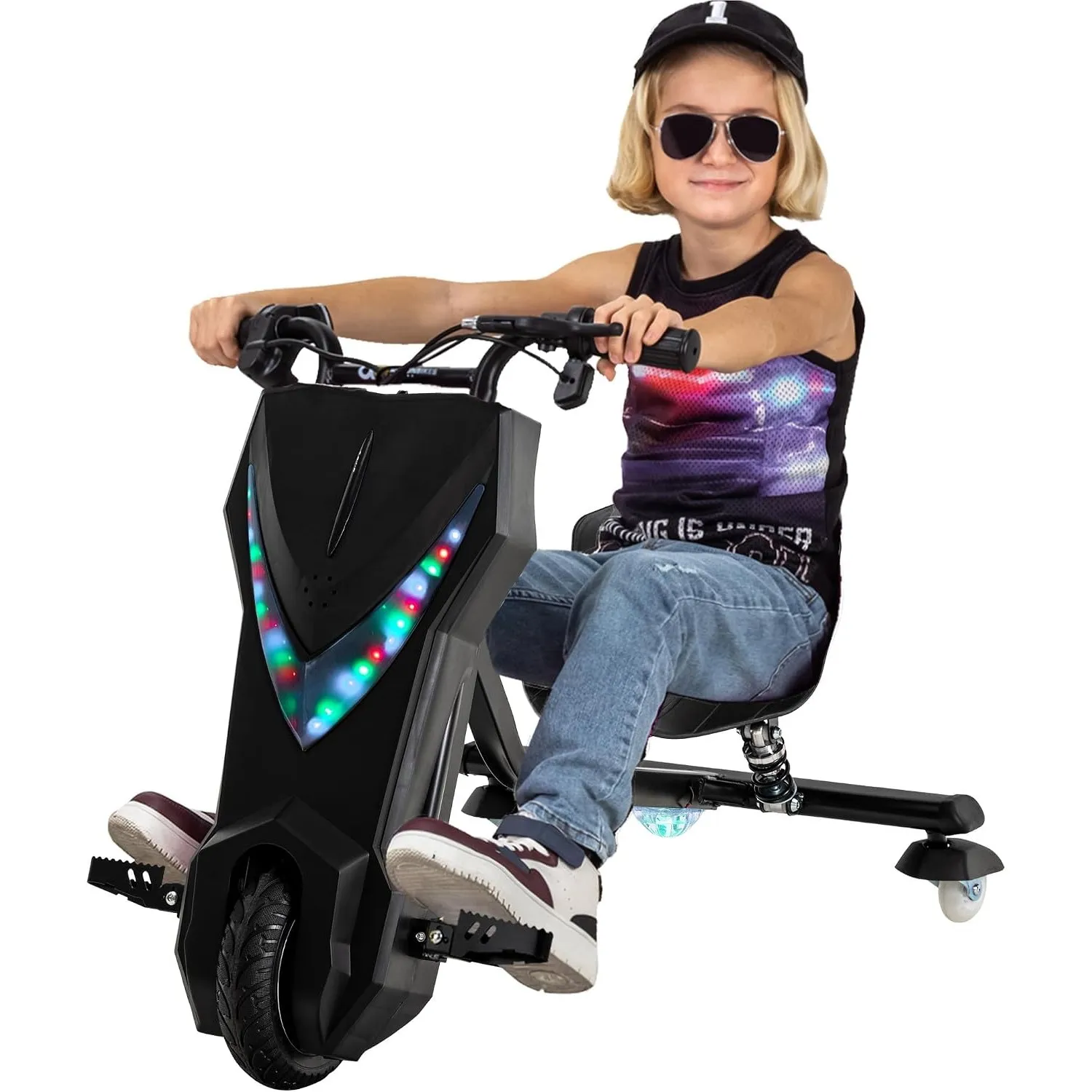 Actionbikes Motors Kinder Elektro Driftscooter (Black)