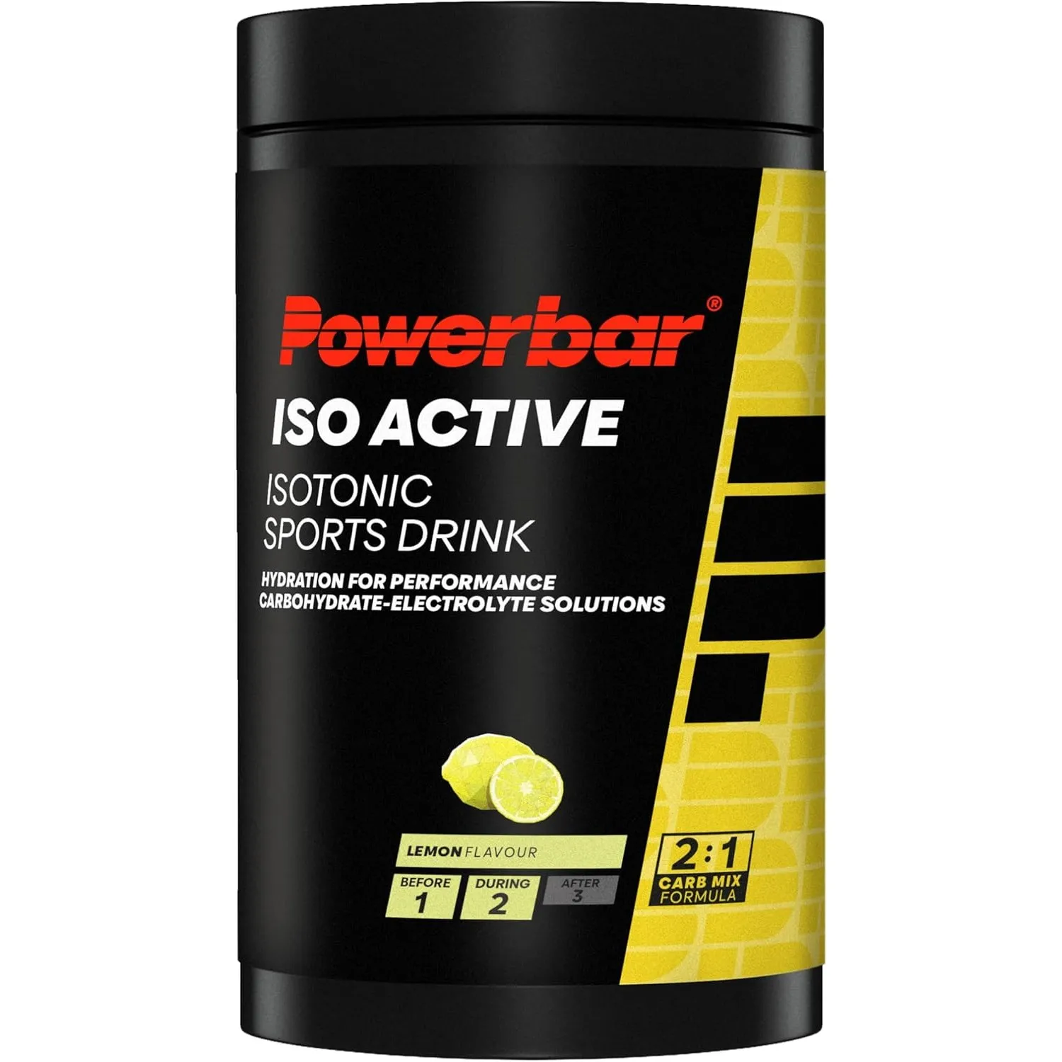 Powerbar - Isoactive - Lemon - 600g - Isotonisches Sportgetränk - 5 Elektrolyte