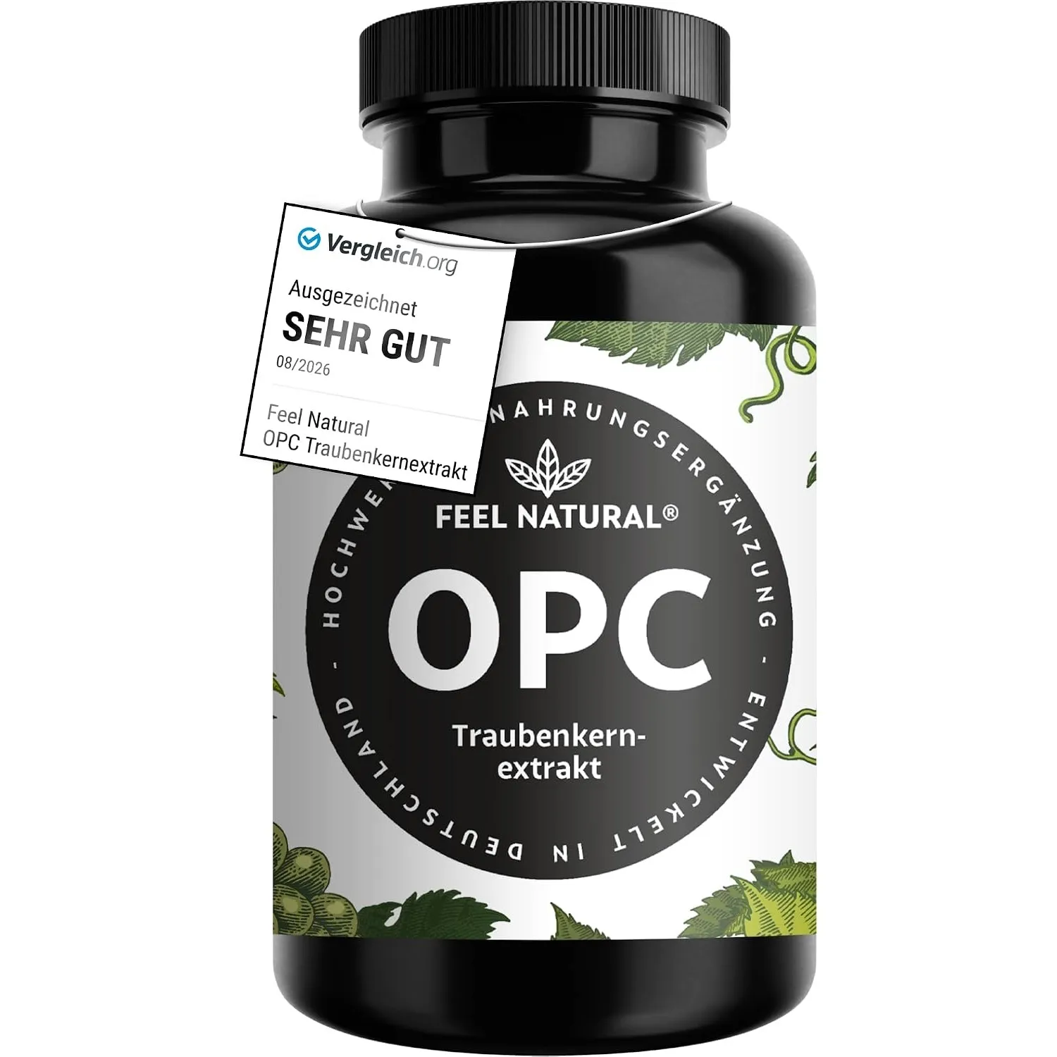 OPC Traubenkernextrakt – 240 Kapseln mit 1000mg OPC Extrakt