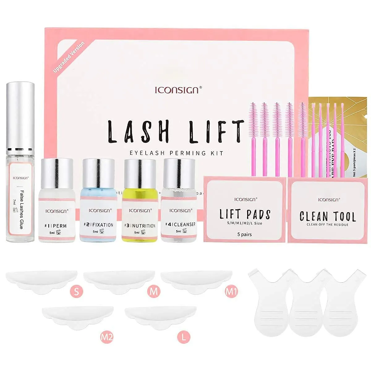 ICONSIGN Wimpernlifting-Set, 2026 Aktualisiertes Lash Lift Kit, Professionelles Semipermanentes Curling-Wimpern-Dauerwe…