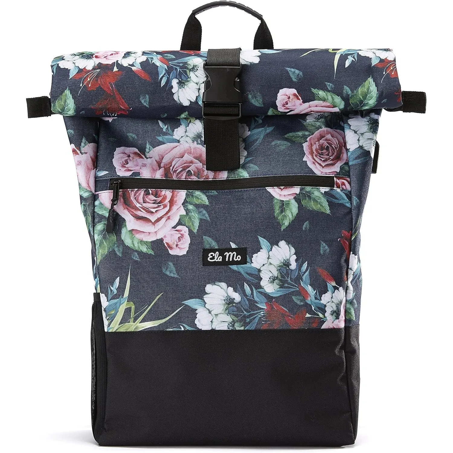 Ela Mo® Rolltop Rucksack Damen - Rollrucksack Anti Diebstahl für Sport & Reisen - Laptoprucksack für Schule, Uni, Busin…