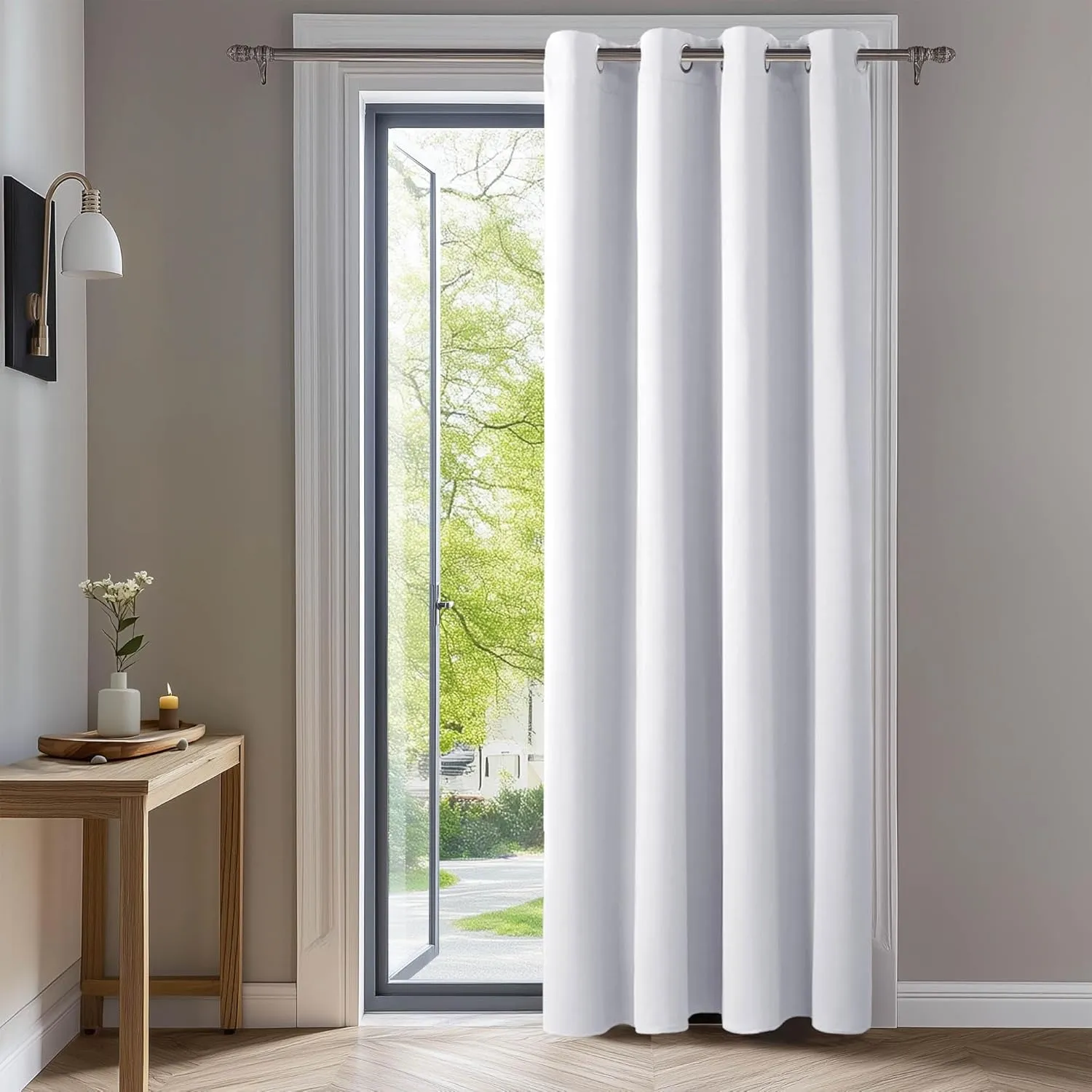 Deconovo Blackout Curtains with Eyelets Opaque Curtains Living Room, Thick Thermal Curtain, Cold Protection, Warm Heat …