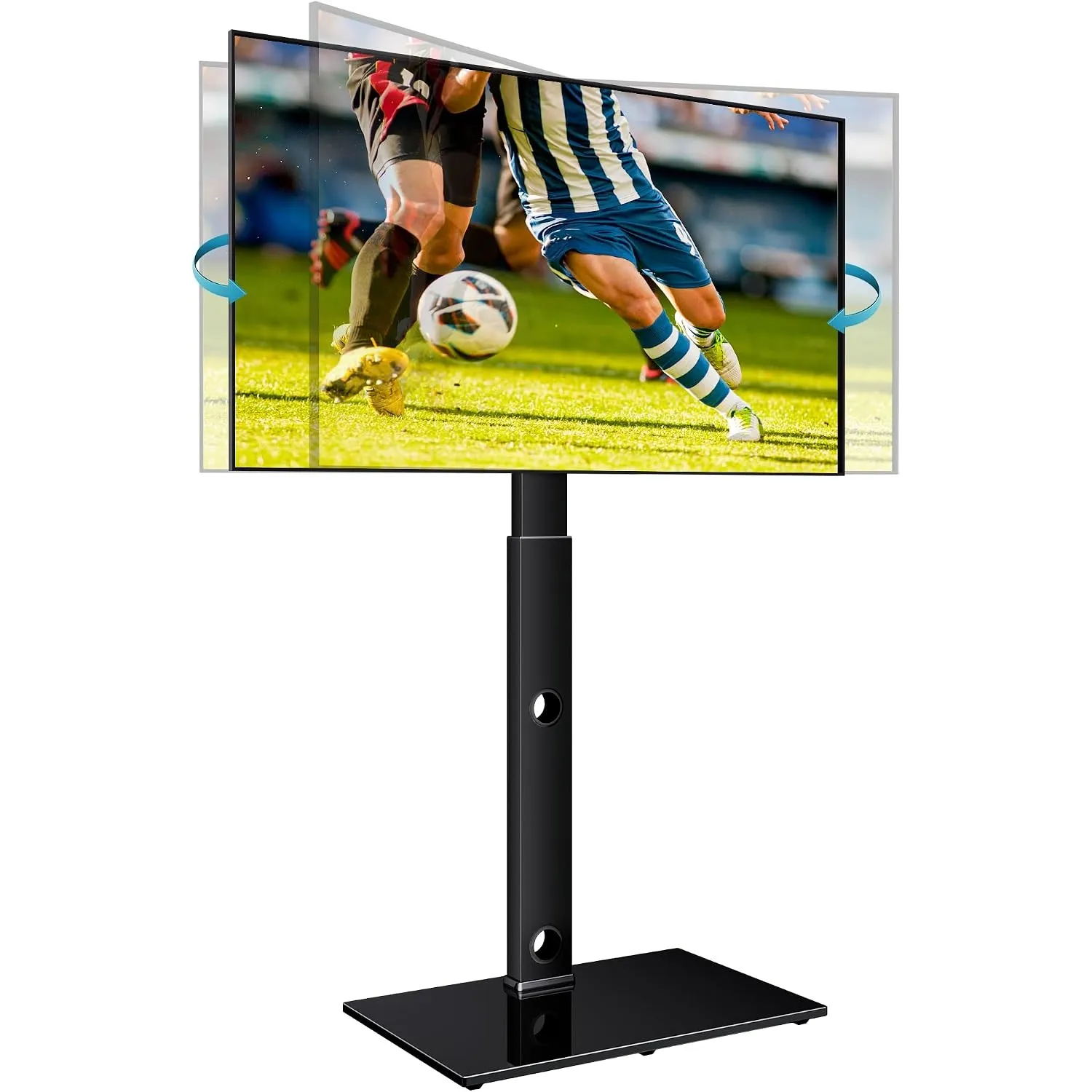 BONTEC TV Ständer für 30-70 Zoll Fernseher, höhenverstellbar, bis zu 40 kg