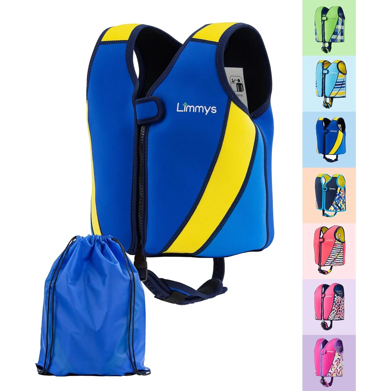 Limmys Neopren Kinderschwimmweste – Verstellbarer Auftrieb | Ganztägiger - Sicheres, langlebiges Design - Von Eltern em…