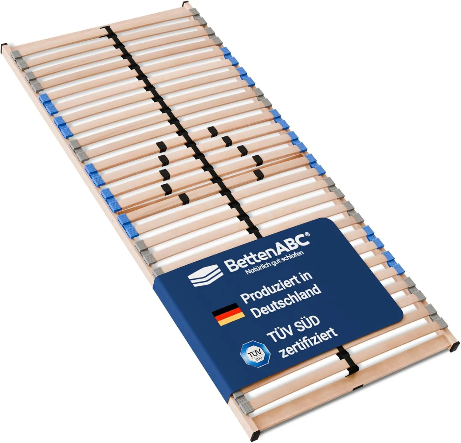 Madera 7-Zone Slatted Frame for Self-Assembly, with 28 Slats, Extra Stable Thanks to Continuous Bars, TÜV SÜD GS Tested…