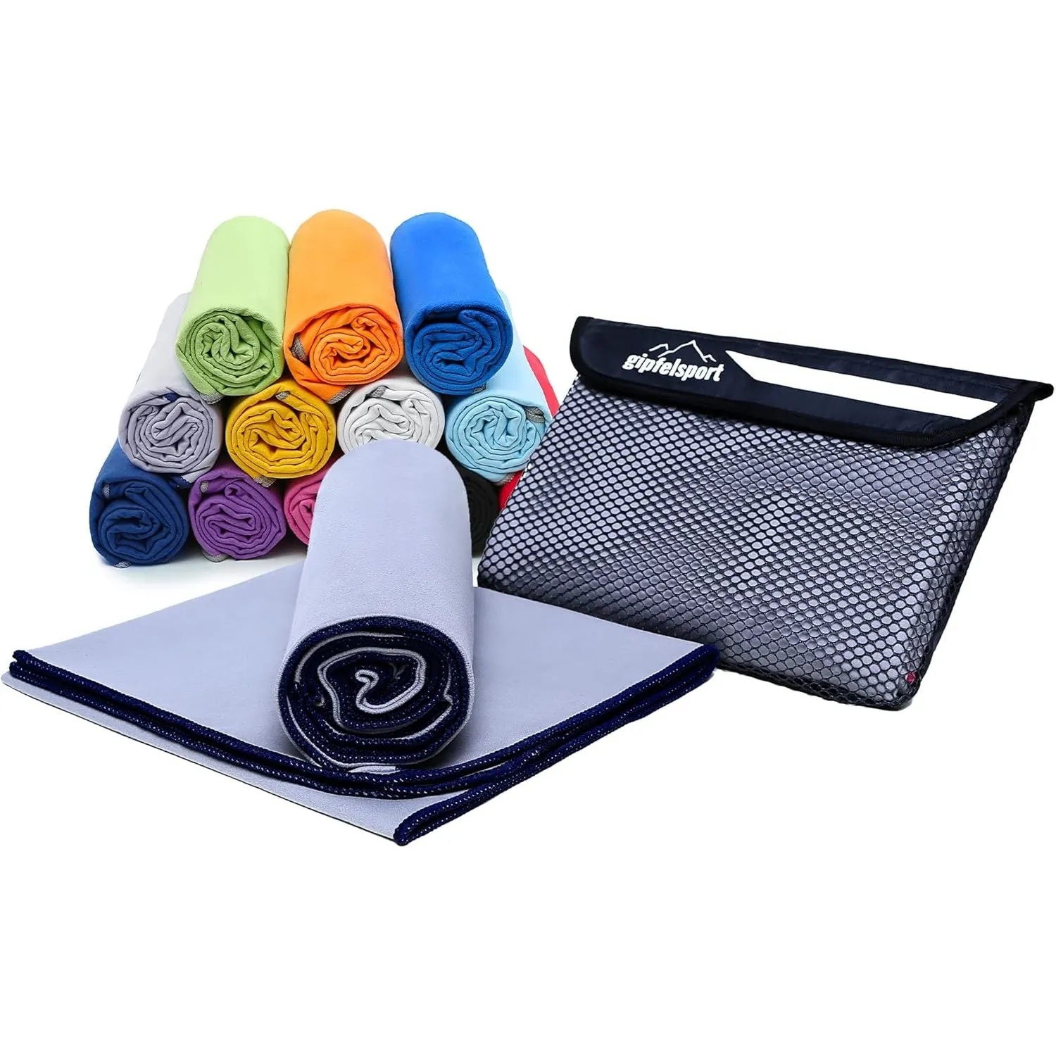 gipfelsport Mikrofaser Handtuch - Microfaser Handtücher Set, Strandtuch, Badetuch I groß, schnelltrocknend I für Sport,…