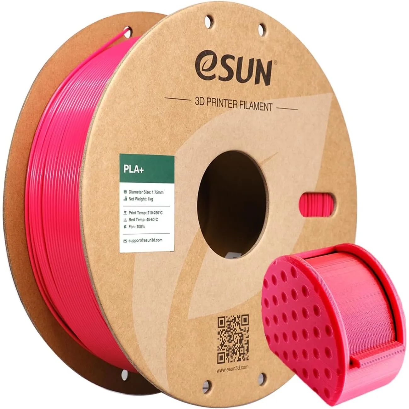 eSUN PLA+ Filament 1.75mm, Magenta, 1KG