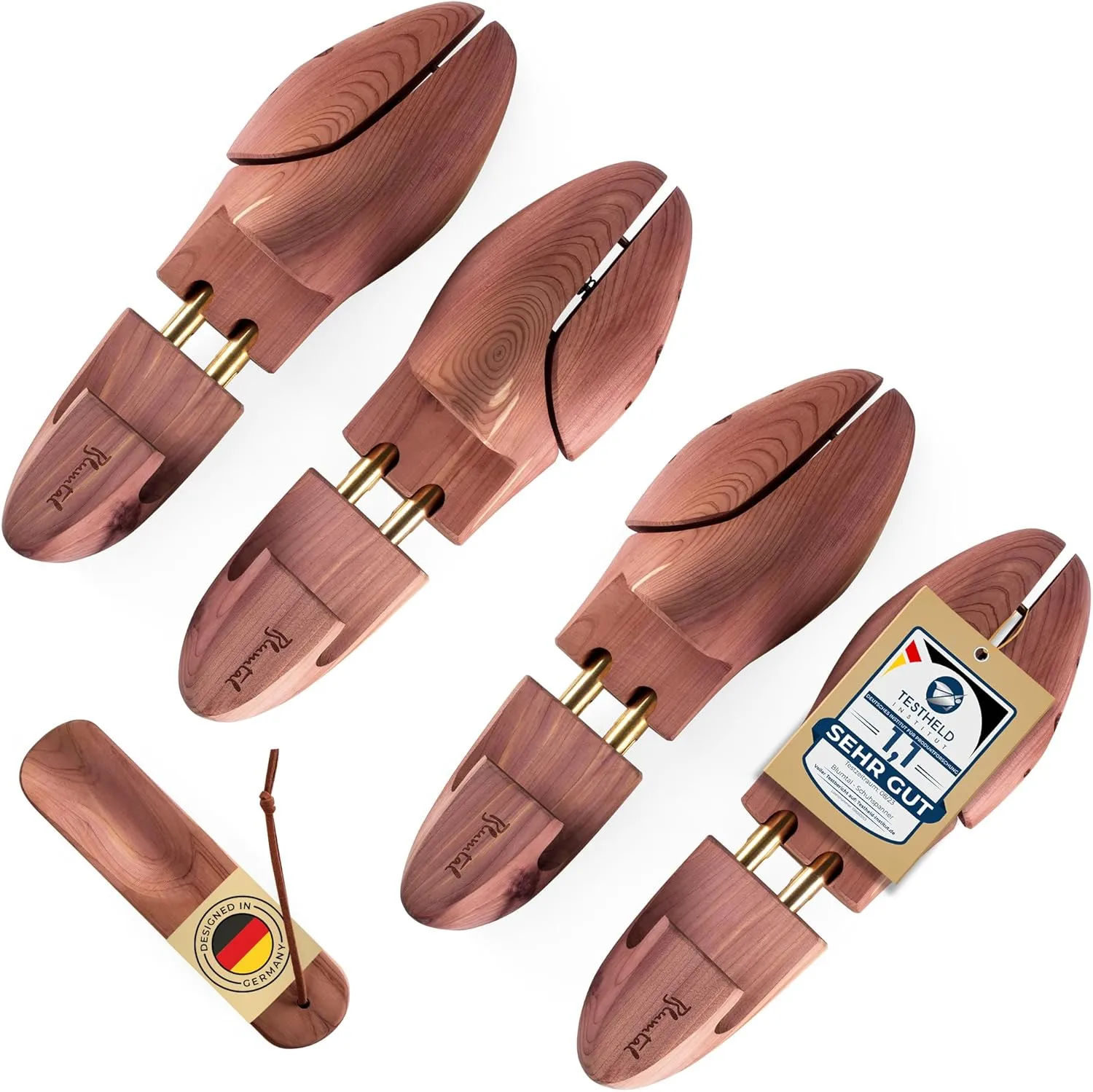 Blumtal Shoe Stretcher for Men and Women – Shoe Stretcher Made of Cedar Wood with Shoehorn, Various Sizes